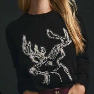 Anthropologie Oh Deer Sweater XXS BNWT